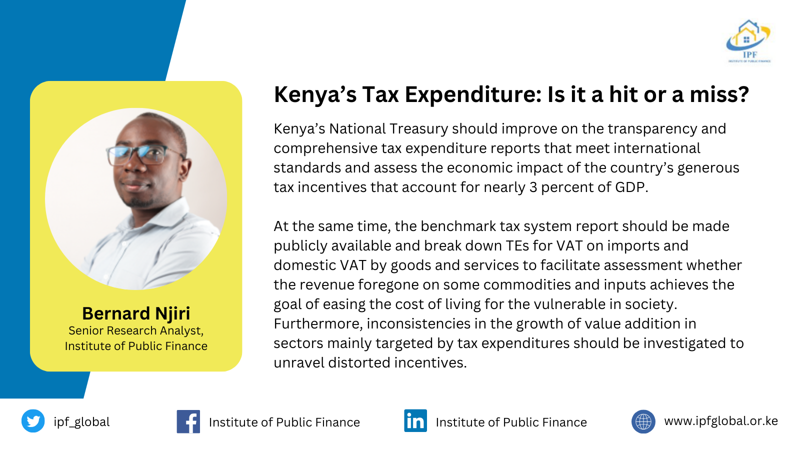 Kenya’s Tax Expenditure: Is it a hit or a miss?